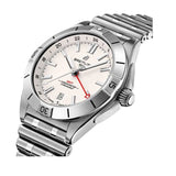 Buy Shop Breitling Chronomat GMT 40 White Dial Silver Steel Strap Watch for Men - A32398101A1A1 USA Online