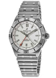 Buy Shop Breitling Chronomat GMT 40 White Dial Silver Steel Strap Watch for Men - A32398101A1A1 USA Online