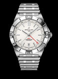 Buy Shop Breitling Chronomat GMT 40 White Dial Silver Steel Strap Watch for Men - A32398101A1A1 USA Online