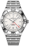 Buy Shop Breitling Chronomat GMT 40 White Dial Silver Steel Strap Watch for Men - A32398101A1A1 USA Online
