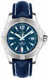 Buy Shop Breitling Colt 41mm Automatic Blue Dial Blue Leather Strap Watch for Men - A1731311.C934.113X.A18BA.1 USA Online