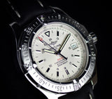 Buy Shop Breitling Colt 44mm Automatic Silver Dial Black Leather Mens Watch - A1731311/G820/428X USA Online