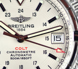 Buy Shop Breitling Colt 44mm Automatic Silver Dial Black Leather Mens Watch - A1731311/G820/428X USA Online