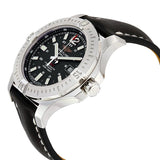 Buy Shop Breitling Colt Automatic 44mm Black Dial Leather Strap Mens Watch - A1738811/BD44/435X USA Online