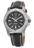 Buy Shop Breitling Colt Automatic 44mm Black Dial Leather Strap Mens Watch - A1738811/BD44/435X USA Online
