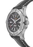 Buy Shop Breitling Colt Automatic 44mm Black Dial Leather Strap Mens Watch - A1738811/BD44/435X USA Online