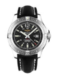 Buy Shop Breitling Colt Automatic 44mm Black Dial Leather Strap Mens Watch - A1738811/BD44/435X USA Online
