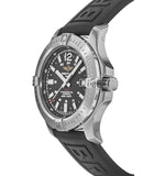 Buy Shop Breitling Colt Automatic 44mm Black Dial Rubber Strap Mens Watch - A1738811/BD44/152S USA Online