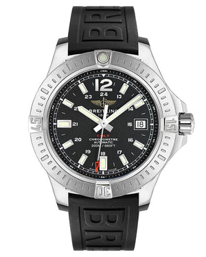 Buy Shop Breitling Colt Automatic 44mm Black Dial Rubber Strap Mens Watch - A1738811/BD44/152S USA Online