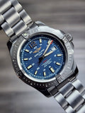 Buy Shop Breitling Colt Automatic 44mm Blue Dial Silver Steel Strap Mens Watch - A1738811/C906/173A USA Online