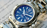 Buy Shop Breitling Colt Automatic 44mm Blue Dial Silver Steel Strap Mens Watch - A1738811/C906/173A USA Online