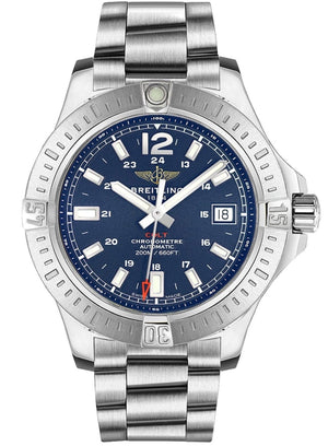 Buy Shop Breitling Colt Automatic 44mm Blue Dial Silver Steel Strap Mens Watch - A1738811/C906/173A USA Online