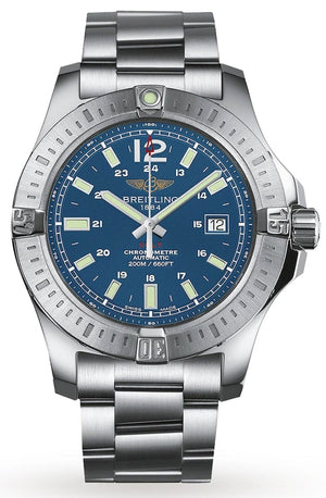 Buy Shop Breitling Colt Automatic 44mm Blue Dial Silver Steel Strap Mens Watch - A1738811/C906/173A USA Online