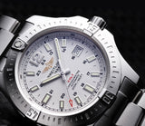 Buy Shop Breitling Colt Automatic Silver Dial Black Leather Mens Watch - A1738811/G791/173A USA Online