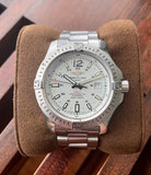 Buy Shop Breitling Colt Automatic Silver Dial Black Leather Mens Watch - A1738811/G791/173A USA Online