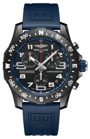 Buy Shop Breitling Endurance Pro Black Dial Blue Rubber Strap Watch for Men - X82310D51B1S1 USA Online
