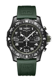 Buy Shop Breitling Endurance Pro Black Dial Green Rubber Strap Watch for Men - X82310D31B1S1 USA Online