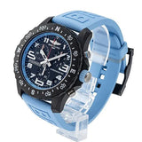 Buy Shop Breitling Endurance Pro Black Dial Light Blue Rubber Strap Watch for Men - X82310281B1S1 USA Online