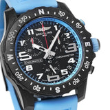 Buy Shop Breitling Endurance Pro Black Dial Light Blue Rubber Strap Watch for Men - X82310281B1S1 USA Online
