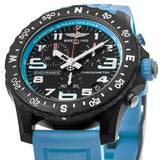 Buy Shop Breitling Endurance Pro Black Dial Light Blue Rubber Strap Watch for Men - X82310281B1S1 USA Online