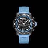 Buy Shop Breitling Endurance Pro Black Dial Light Blue Rubber Strap Watch for Men - X82310281B1S1 USA Online