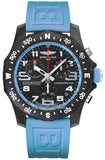 Buy Shop Breitling Endurance Pro Black Dial Light Blue Rubber Strap Watch for Men - X82310281B1S1 USA Online