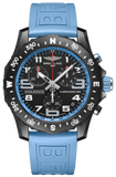 Buy Shop Breitling Endurance Pro Black Dial Light Blue Rubber Strap Watch for Men - X82310281B1S1 USA Online