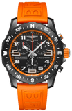 Buy Shop Breitling Endurance Pro Black Dial Orange Rubber Strap Watch for Men - X82310A51B1S1 USA Online