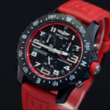 Buy Shop Breitling Endurance Pro Black Dial Red Rubber Strap Watch for Men - X82310D91B1S1 USA Online
