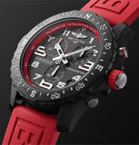 Buy Shop Breitling Endurance Pro Black Dial Red Rubber Strap Watch for Men - X82310D91B1S1 USA Online