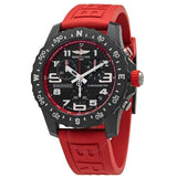 Buy Shop Breitling Endurance Pro Black Dial Red Rubber Strap Watch for Men - X82310D91B1S1 USA Online