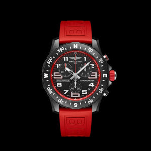 Buy Shop Breitling Endurance Pro Black Dial Red Rubber Strap Watch for Men - X82310D91B1S1 USA Online