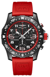 Buy Shop Breitling Endurance Pro Black Dial Red Rubber Strap Watch for Men - X82310D91B1S1 USA Online