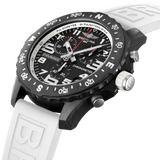 Buy Shop Breitling Endurance Pro Black Dial White Rubber Strap Watch for Men - X82310A71B1S1 USA Online
