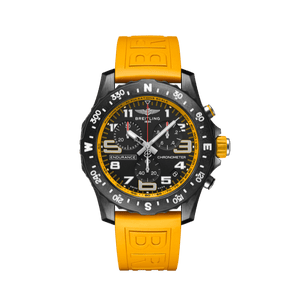 Buy Shop Breitling Endurance Pro Black Dial Yellow Rubber Strap Watch for Men - X82310A41B1S1 USA Online