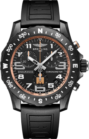 Buy Shop Breitling Endurance Pro Ironman Black Dial Black Rubber Strap Watch for Men - X823101B1B1S1 USA Online