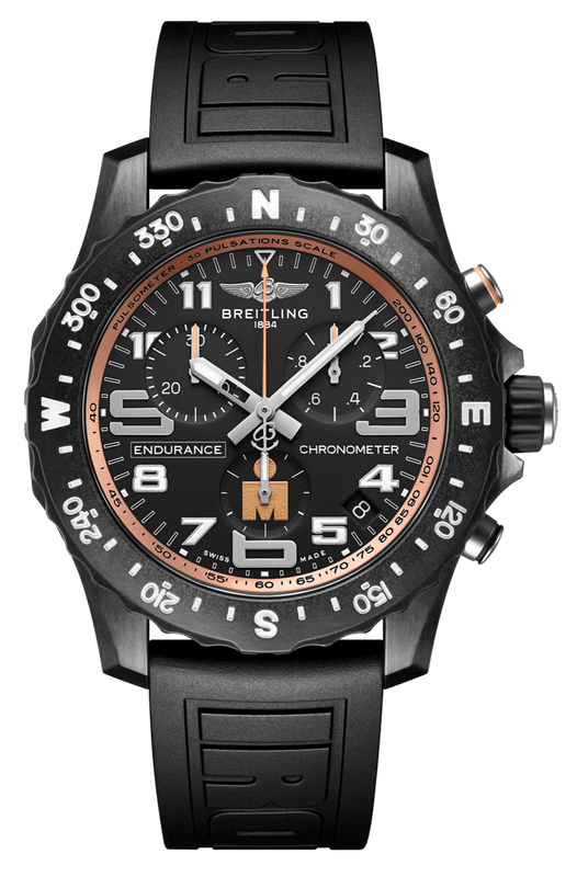 Buy Shop Breitling Endurance Pro Ironman Black Dial Black Rubber Strap Watch for Men - X823101B1B1S1 USA Online