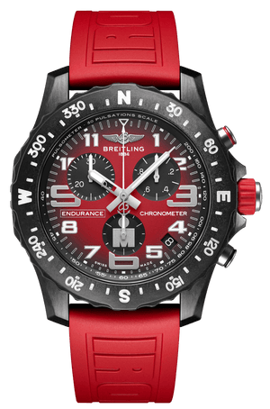 Buy Shop Breitling Endurance Pro Ironman Red Dial Red Rubber Strap Watch for Men - X823109A1K1S1 USA Online