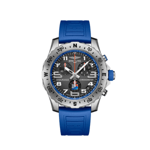 Buy Shop Breitling Endurance Pro Ironman World Championship Grey Dial Blue Rubber Strap Watch for Men - E823103A1M1S1 USA Online