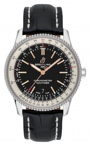 Buy Shop Breitling Navitimer 1 Automatic 41mm Black Dial Black Leather Strap Mens Watch - A17326211B1P1 USA Online