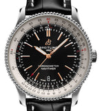 Buy Shop Breitling Navitimer 1 Automatic 41mm Black Dial Black Leather Strap Mens Watch - A17326211B1P2 USA Online