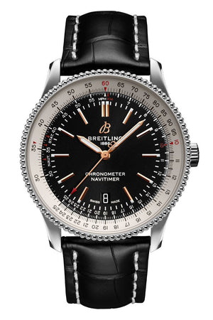 Buy Shop Breitling Navitimer 1 Automatic 41mm Black Dial Black Leather Strap Mens Watch - A17326211B1P2 USA Online
