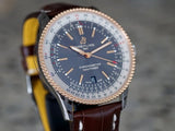 Buy Shop Breitling Navitimer 1 Automatic 41mm Black Dial Brown Leather Strap Mens Watch - U17326211M1P1 USA Online