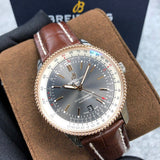 Buy Shop Breitling Navitimer 1 Automatic 41mm Black Dial Brown Leather Strap Mens Watch - U17326211M1P1 USA Online