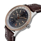 Buy Shop Breitling Navitimer 1 Automatic 41mm Black Dial Brown Leather Strap Mens Watch - U17326211M1P1 USA Online