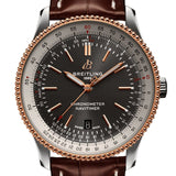 Buy Shop Breitling Navitimer 1 Automatic 41mm Black Dial Brown Leather Strap Mens Watch - U17326211M1P1 USA Online