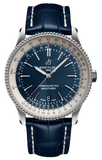 Buy Shop Breitling Navitimer 1 Automatic 41mm Blue Dial Blue Leather Strap Mens Watch - A17326211C1P4 USA Online