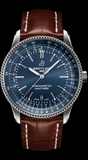 Buy Shop Breitling Navitimer 1 Automatic 41mm Blue Dial Brown Steel Strap Watch for Men - A17326161C1P1 USA Online