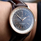 Buy Shop Breitling Navitimer 1 Automatic 41mm Brown Dial Brown Leather Strap Mens Watch - U17326211M1P2 USA Online