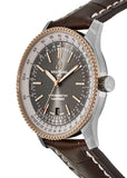 Buy Shop Breitling Navitimer 1 Automatic 41mm Brown Dial Brown Leather Strap Mens Watch - U17326211M1P2 USA Online
